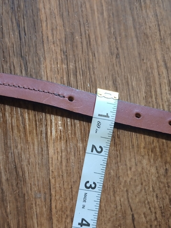 Brown Genuine Leather Womens Belt With Copper Buckle Size Large main image 6